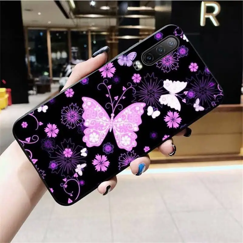 

NBDRUICAI Colorful Butterfly Patterns Black Soft Shell Phone Case for Huawei P40 P30 P20 lite Pro Mate 20 Pro P Smart 2019 prime