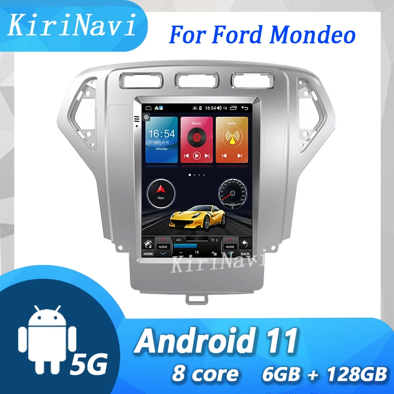 Автомагнитола KiriNavi в стиле Tesla с вертикальным экраном 10 4 дюйма Android 9 0