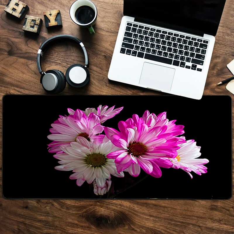 

Chrysanthemum Mouse Pad Speed Keyboards Mat Rubber Gaming Mousepad Desk Mat For Game Player Desktop PC Computer Laptop