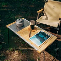 big camping table foldable aluminum hiking fishing portable table wood garden coffee mesas plegables camping supplies jd50zz