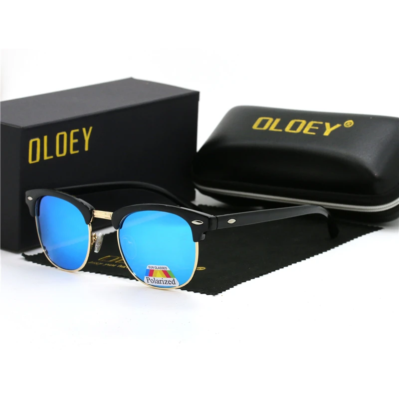 2019 новые модные поляризационные солнцезащитные очки без оправы для мужчин и