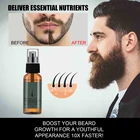 100% натуральное органическое масло для роста бороды, спрей для быстрорастущей Мужской Бороды, продукты для ухода за бородой, уход за волосами, 30 мл, TSLM2