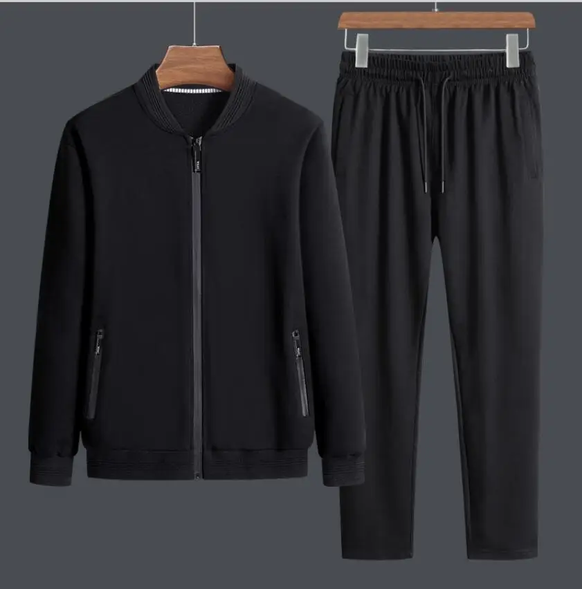 

2021 Men Tracksuit 2 Pieces Men's Winter Jacket Casual Zipper Jackets Sportswear+Pants Sweatshirt Sports Suit Men Sets Clothing