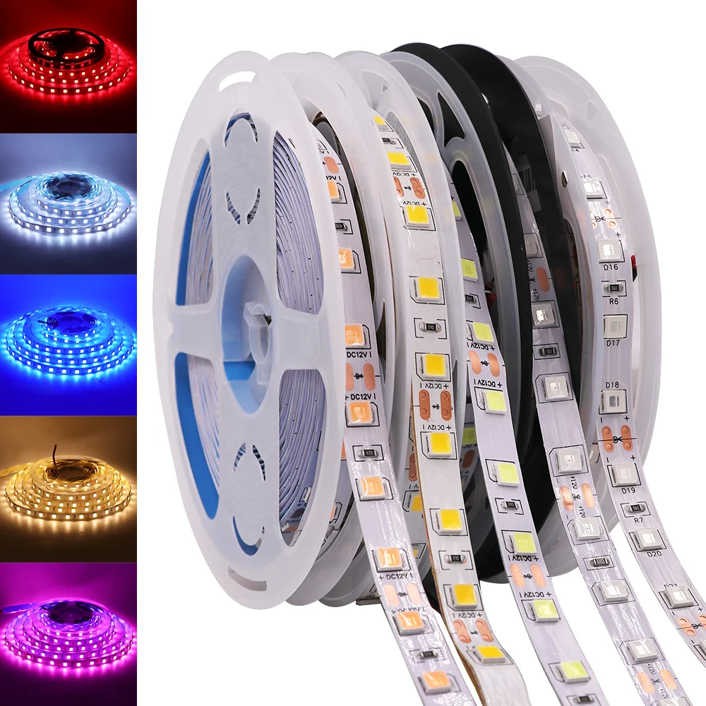 5M 5050 RGB светодиодный лента 12V 24V полосы светильник 5054 5630 2835 гибкий