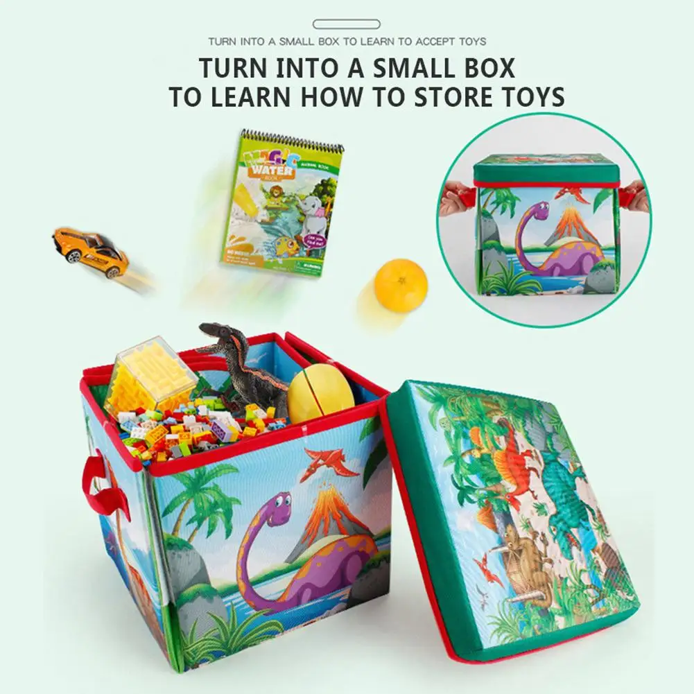 

Baby Crawling Blanket Delicate Design Practical Games Floor Mat Personality Dinosaur Carpet Rugs Toys Storage Box