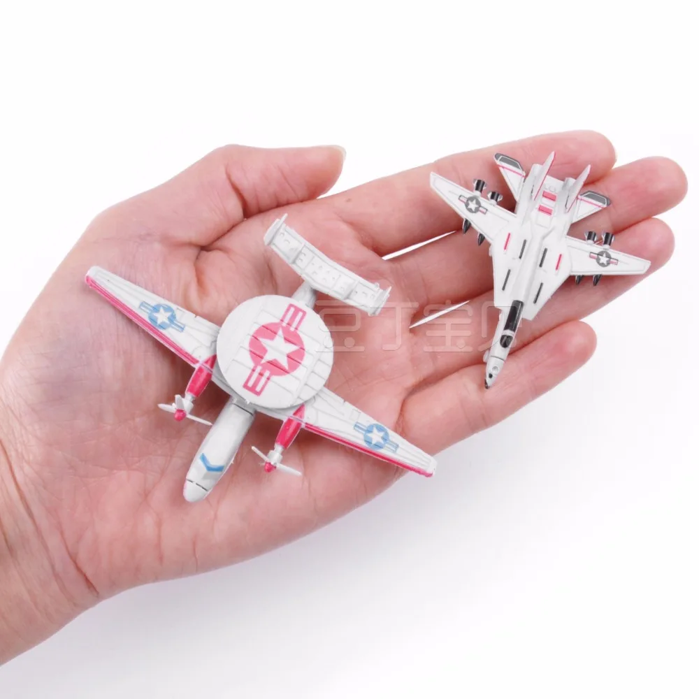 8 шт 4D пластиковые собрать истребитель мини самолет головоломка сборки военный