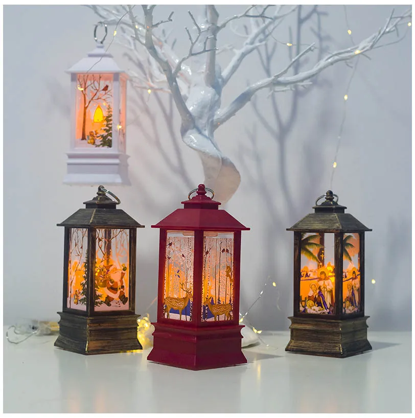 Рождественское украшение портативные ветровые огни подвески на елку Новогоднее