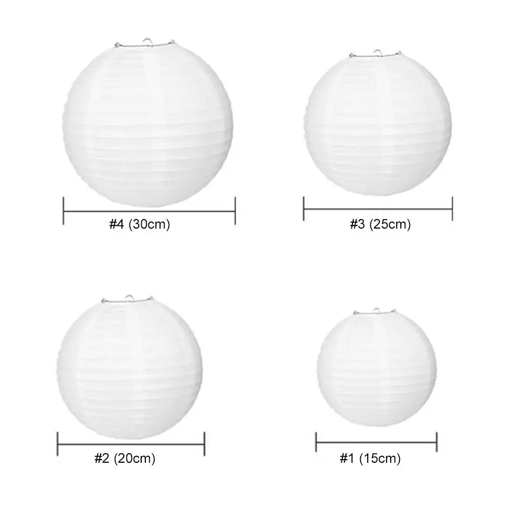 Бумажные праздничные бумажные фонари красивые белые сотовые шарики свадебный