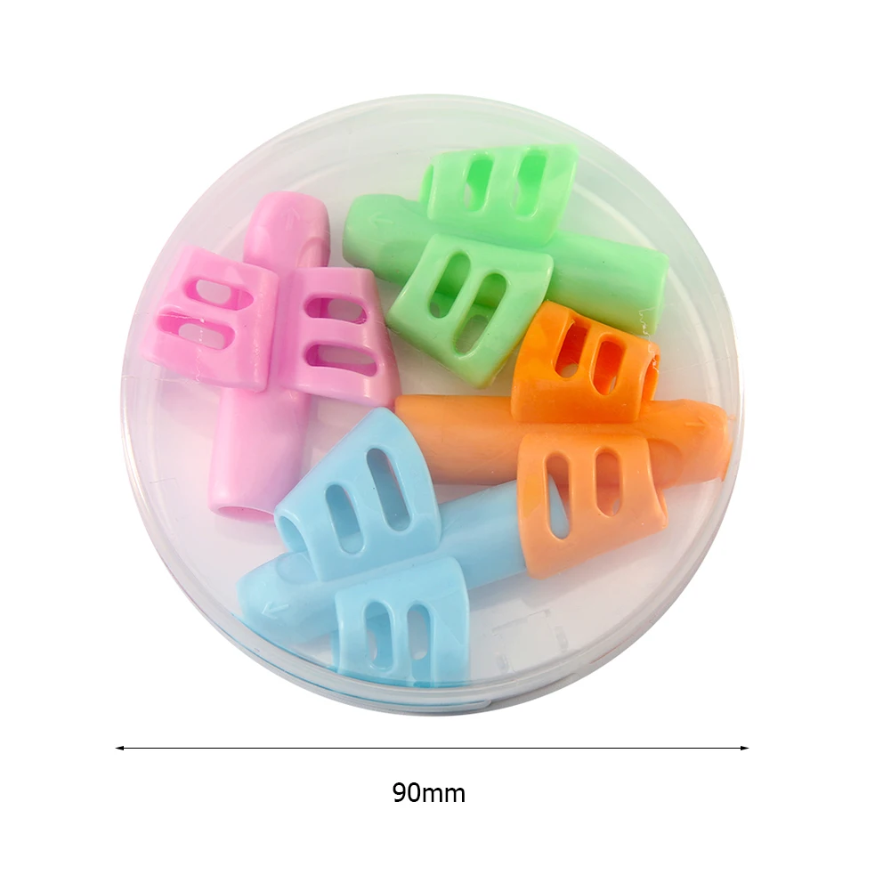 

Practise Pencil Holder Rubber Hollowed Two Finger Writing Pen Correction Device Aid Grip for School Children Learning