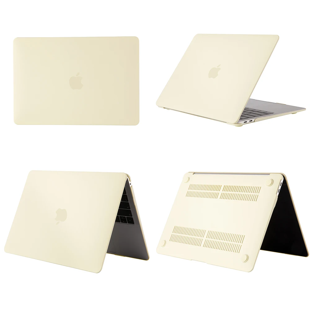 Cream Yellow Чехол для ноутбука серии Cream для Apple MacBook Air Pro retina 11 12 13 15 для mac book New Pro 13,3 15 дюймов с сенсорным экраном A2159 - Цвет: Cream Yellow