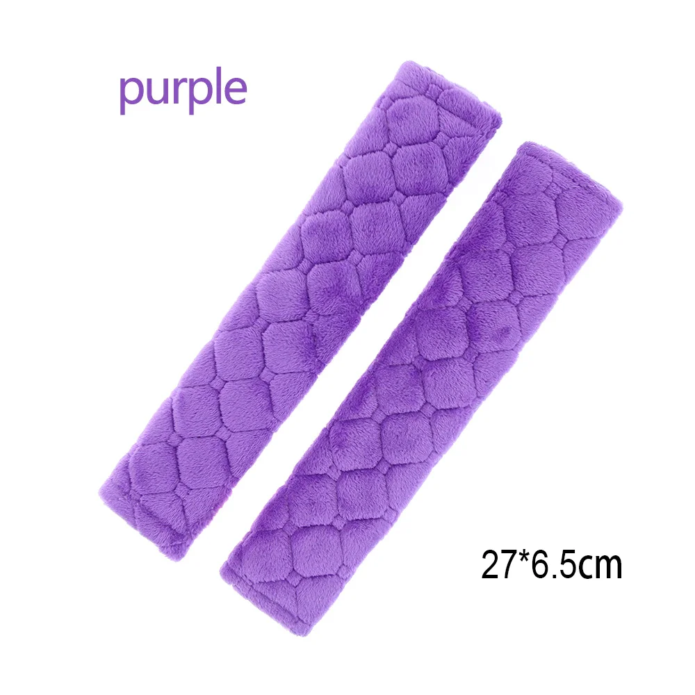 

Инструмент 2 шт. удобные чехлы на ремень безопасности Мягкие плюшевые автомобильные аксессуары для интерьера автомобильные Наплечные поду...