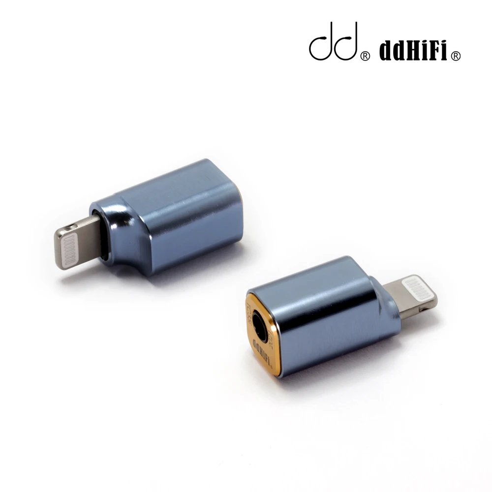 DD ddHiFi-Adaptador de auriculares de aleación de aluminio TC35i (2021), Lightning a 3,5mm, para iOS, iPhone / iPad / iPod Touch