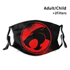 Смешная моющаяся маска для лица с логотипом Thundercat, для взрослых и детей, с фильтром, мультяшный Кот, кот, космическая ТВ-серия