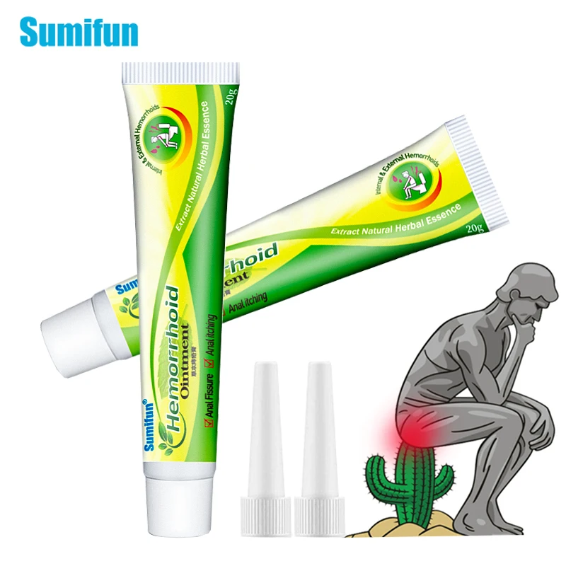 Sumifun 1 шт. мазь от геморроя трещин Анальный внутренний и внешний болеуловитель