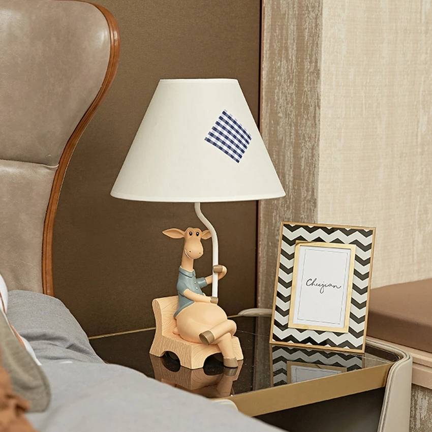 Новинка светодиодная настольная лампа для семьи декор лося подарок настольные