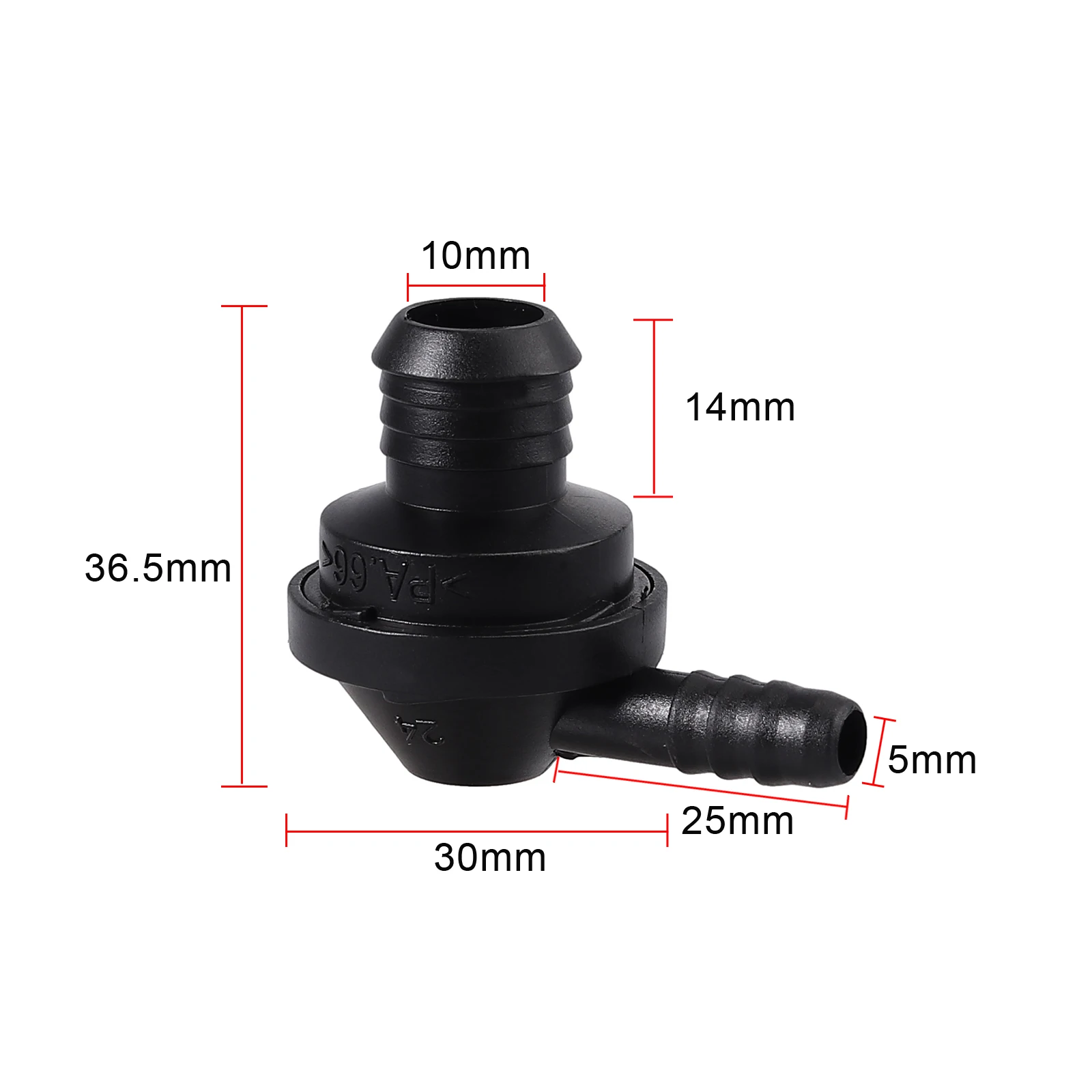Justech шланг один способ вентиляционный клапан для audi vw skoda Seat 030103175B черный Сапун