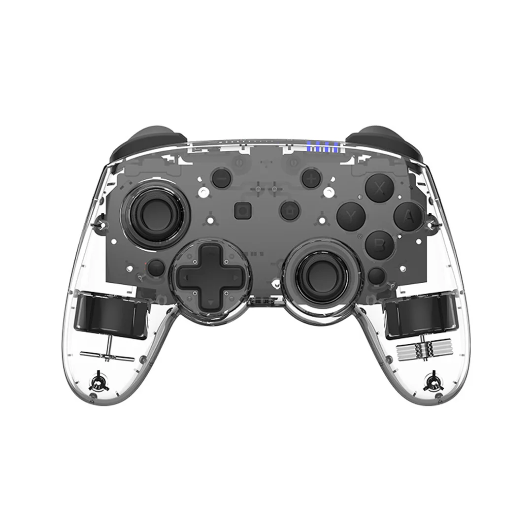 

Game Console Gamepad for Nintendo SWITCH PRO Transparent Handle Car Wireless Receiver Precise Joystick 6-AXIS Vibration for NS