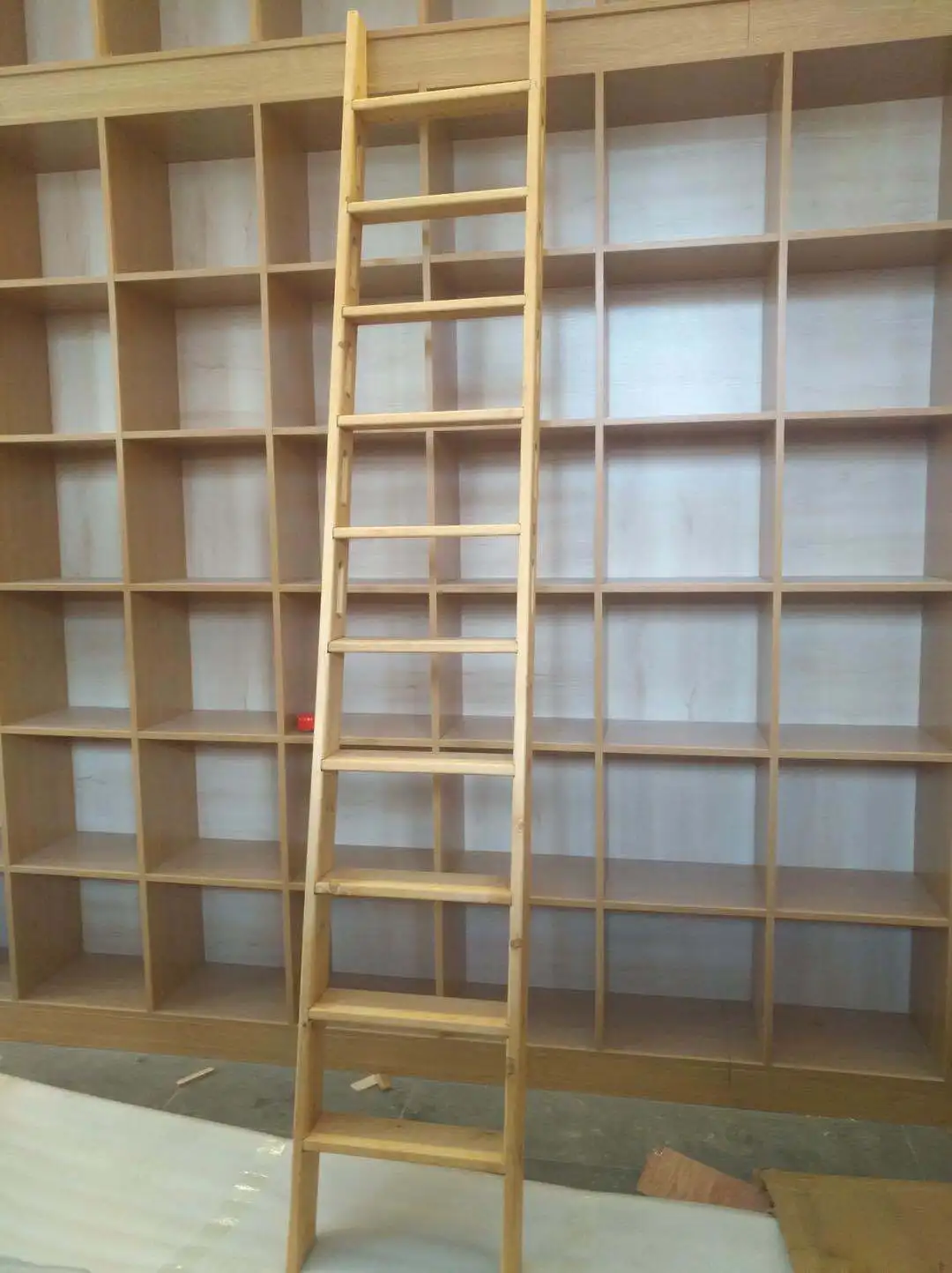 YUAMJ Solid wood ladder straight warehouse freight elevator household |