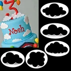 5 шт.компл. нож для печенья в форме облака, пластиковый нож для помадки, формочка для печенья, форма для печенья, инструменты для украшения тортов, кухонные аксессуары