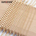 Набор для изготовления ювелирных изделий GUFEATHER, набор аксессуаров для самостоятельного изготовления ювелирных изделий из 18-каратного золота, ожерелья и браслета, 1 млот, без никеля