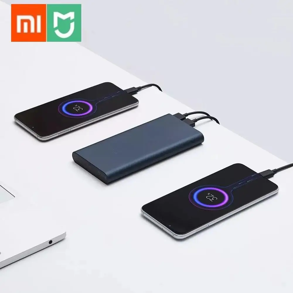 Xiaomi Power Bank 3 10000 мАч PLM13ZM USB Type C QC3.0 Быстрая зарядка Mi Powerbank портативное зарядное