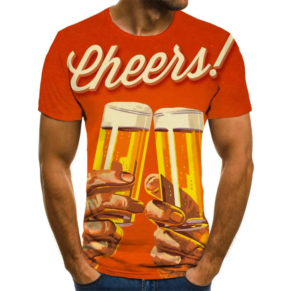 

Giyu Beer T-shirt Men Novel Anime Clothes Cheers Tshirts Casual Hip Hop Funny T shirts Mens Clothing Punk Rock Fashion Slim