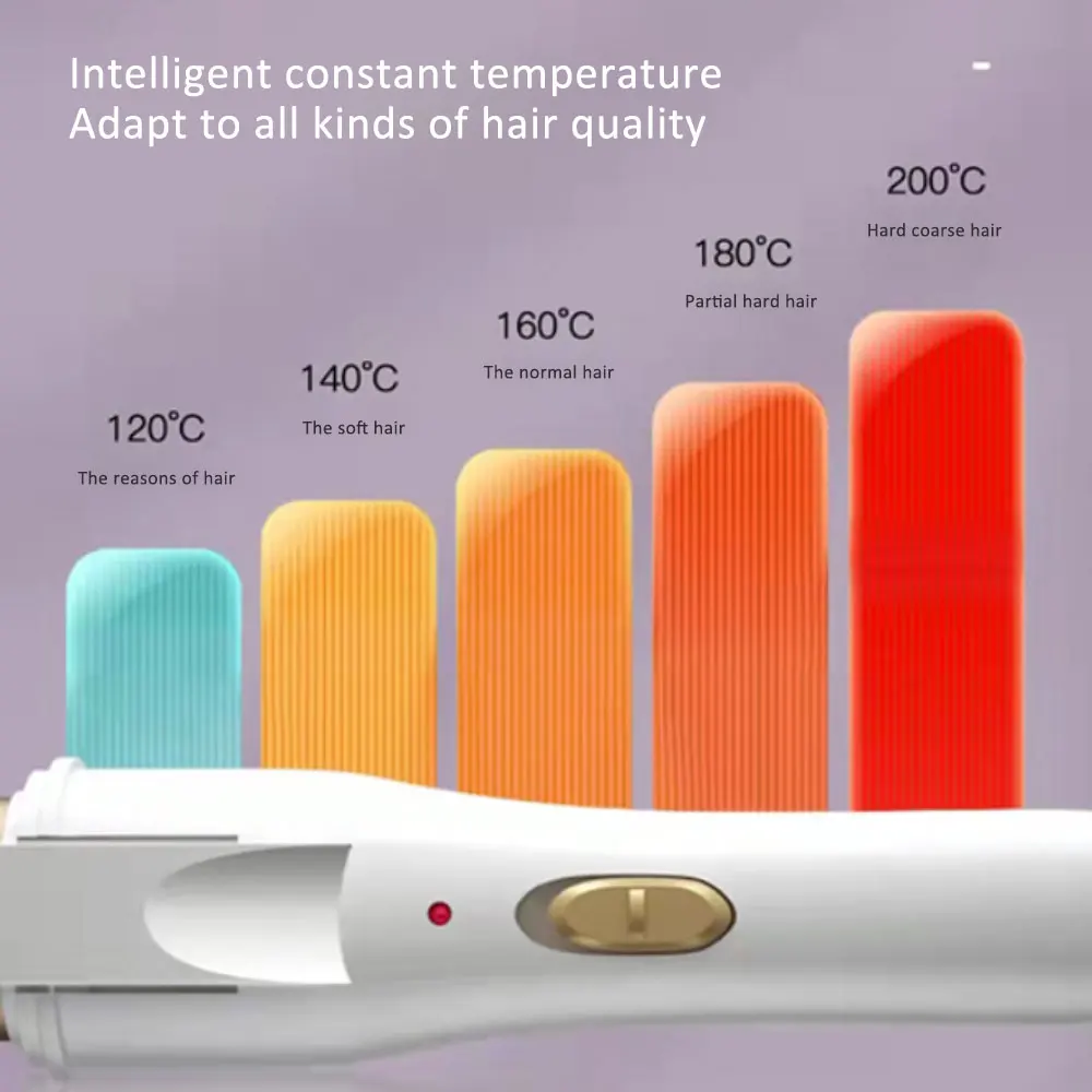 Straightener Dual-Use Hair Curler Large Volume Straig Does Not Hurt hair Inner Buckle Air Bangs Plate Salon Styling Tool | Красота и
