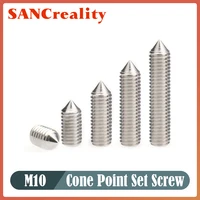 grub screws 304 stainless steel slotted head cone point grub set screw tapered end headless bolt m3 m4 m5 m6 m8 m10