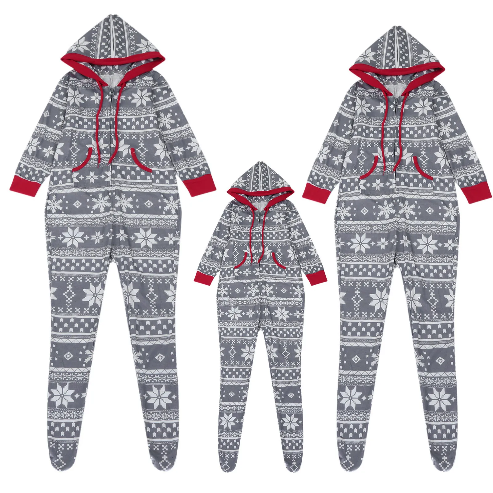 Рождественский семейный комбинезон для родителей и детей модная семейная пижама