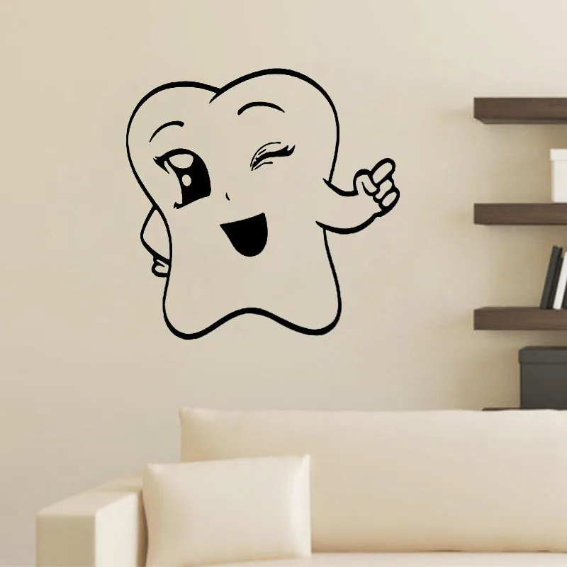 Настенные Стикеры с зубами милые настенные домашний декор настенное украшение