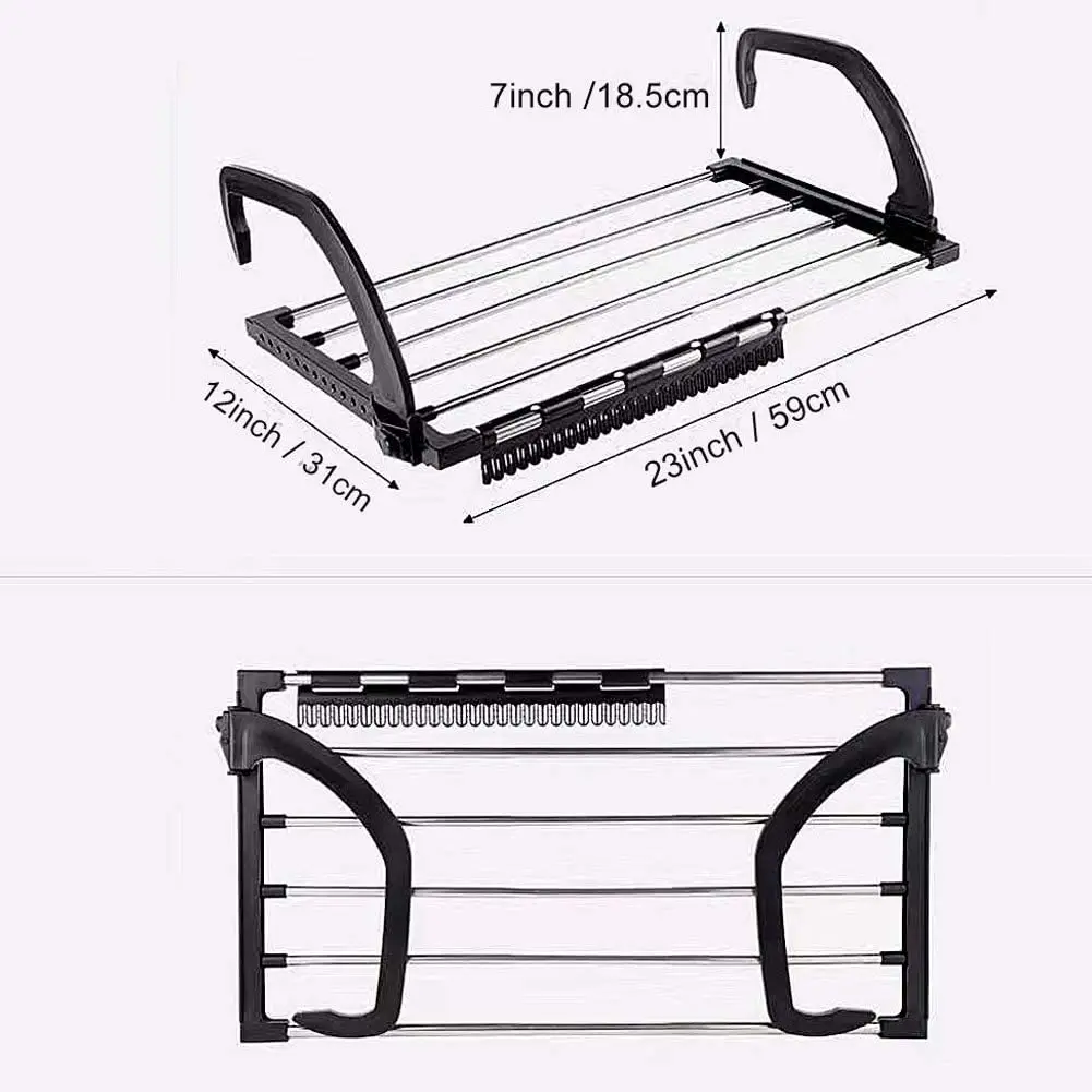 Clothes Hanger Drying Rack Folding Shorts Underwear Stainless Steel Laundry Stand Radiator Hangers for Cloth | Дом и сад