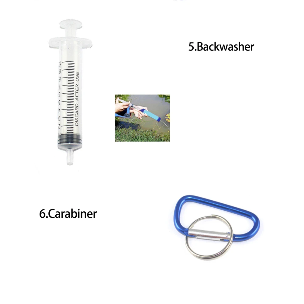 

Travel Water Filter Hiking Multifunction Outdoor Portable Camping