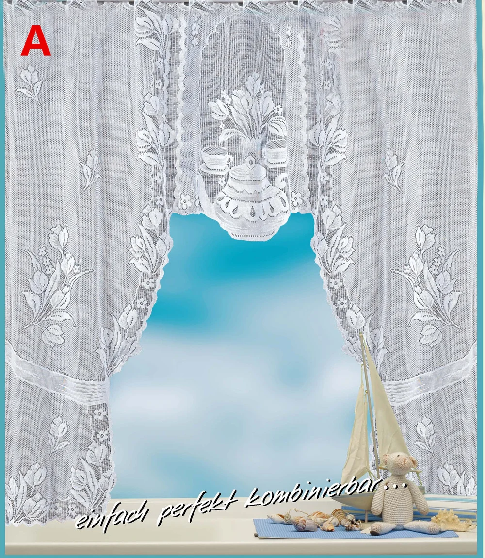 Полупрозрачная кофейная занавеска Enipate в европейском стиле вязаная s кухонная