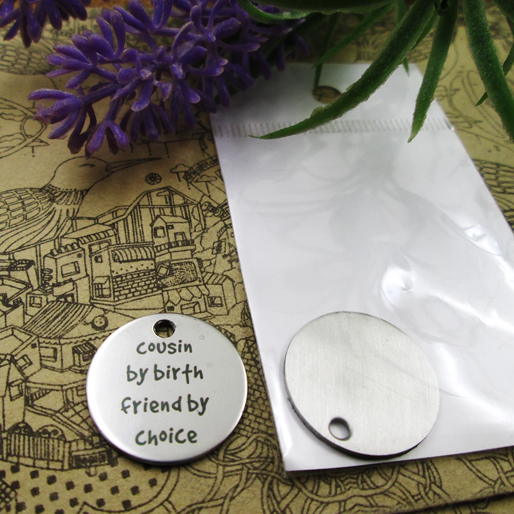 10 шт. подвески двоюродный друг на выбор из нержавеющей стали 5 стилей сделай сам