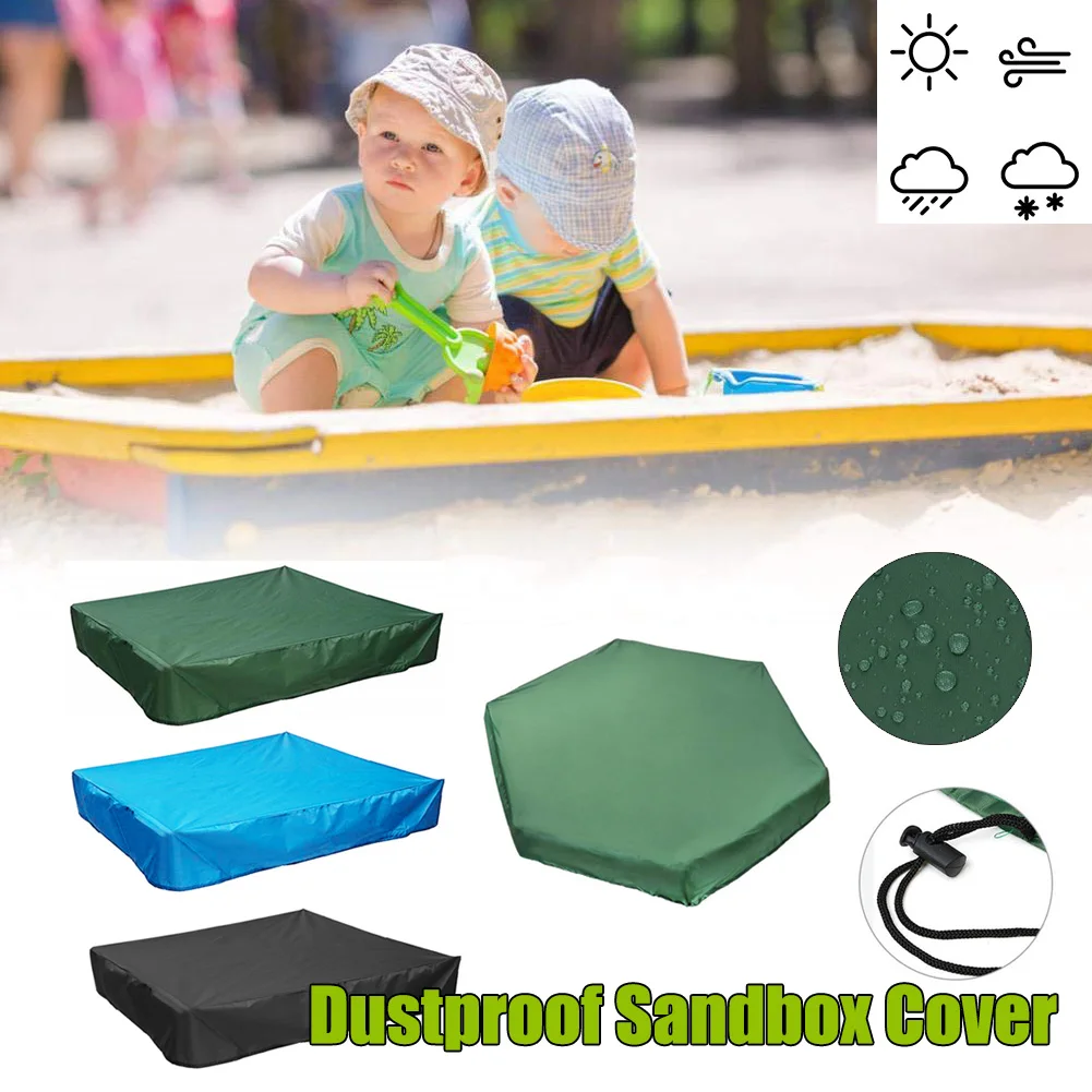 

Square Hexagon Oxford Cloth Cover Sandbox Cover Drawstring Sandbox Sandpit Dustproof Cover Canopy Waterproof Shelter Garden Farm