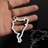 universal keychain nurburgring racewayr spa francorchamps keychain jewelry car decoration keying chain interior accessories