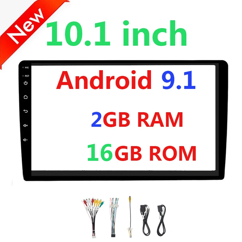 10.1in 9.1 2 16 10.1 inch Car Radio Android 8.1 Player 2 Din Autoradio Car Stereo Auto Wifi FM Bluetooth Navigation 2Din Gps 45 - Цвет: 10.1in 9.1 2 16