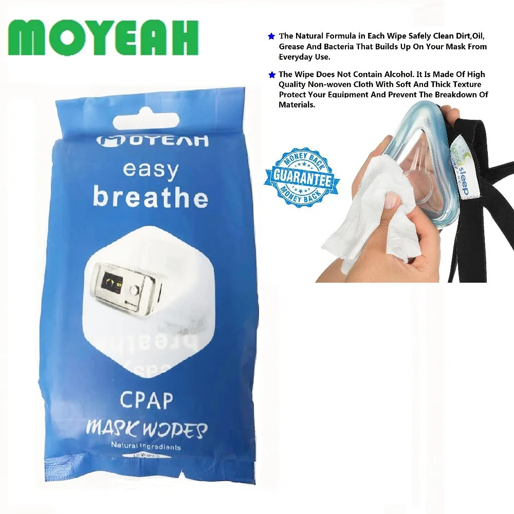 MOYEAH CPAP маски протрите 100% хлопок средство для очистки и дезинфицирующее салфетки