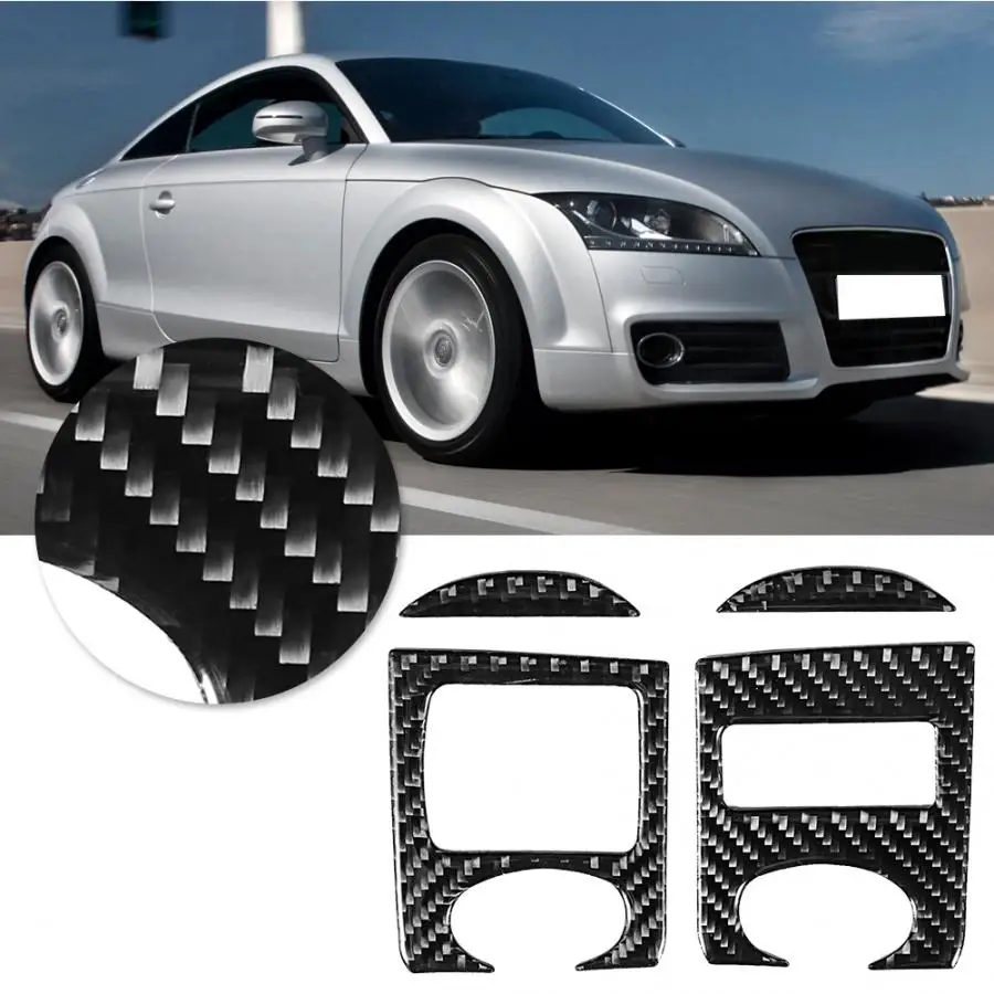 Углеродное волокно окна лифт панель Наклейка украшения пригодный для Audi TT 8n 8J MK123