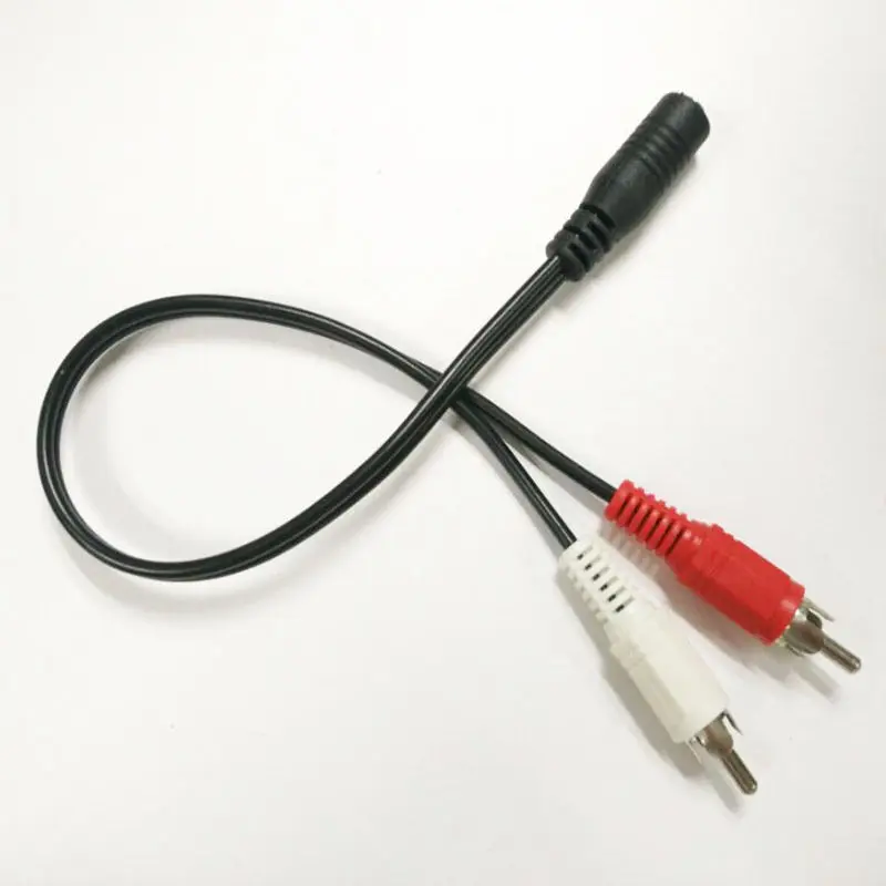 3 5 1/8 мм стерео гнездо Mini Jack на 2 RCA штекер аудио кабели Y адаптер|Кабели VGA| |