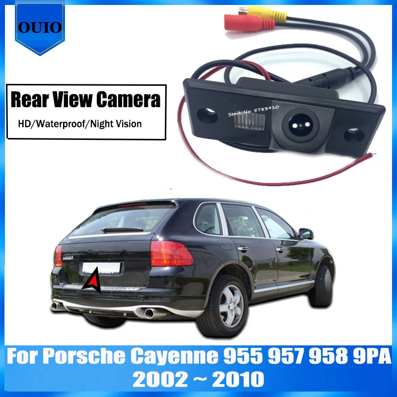

HD rear view camera For Porsche Cayenne 955 957 958 9PA 2002 ~ 2010 HD Night Vision Waterproof Backup Parking Reversing Camera