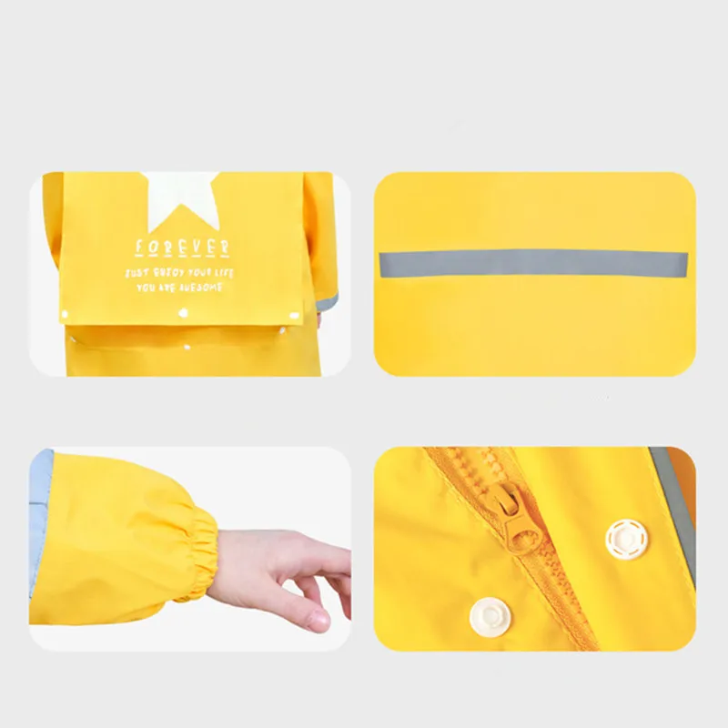 Непромокаемый детский плащ-пончо 110-165 см | Дом и сад