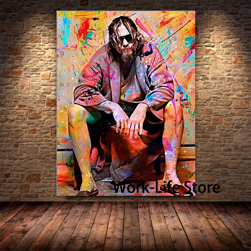 Большие постеры и принты Lebowski унитаза из классического фильма настенная Картина