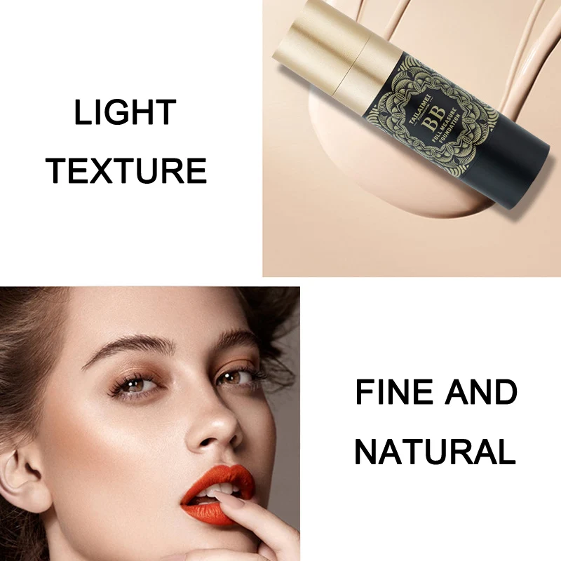 

2021 Ladies BB Cream Moisturizing Concealer Oil Control Foundation for Nude Makeup FRE-Drop