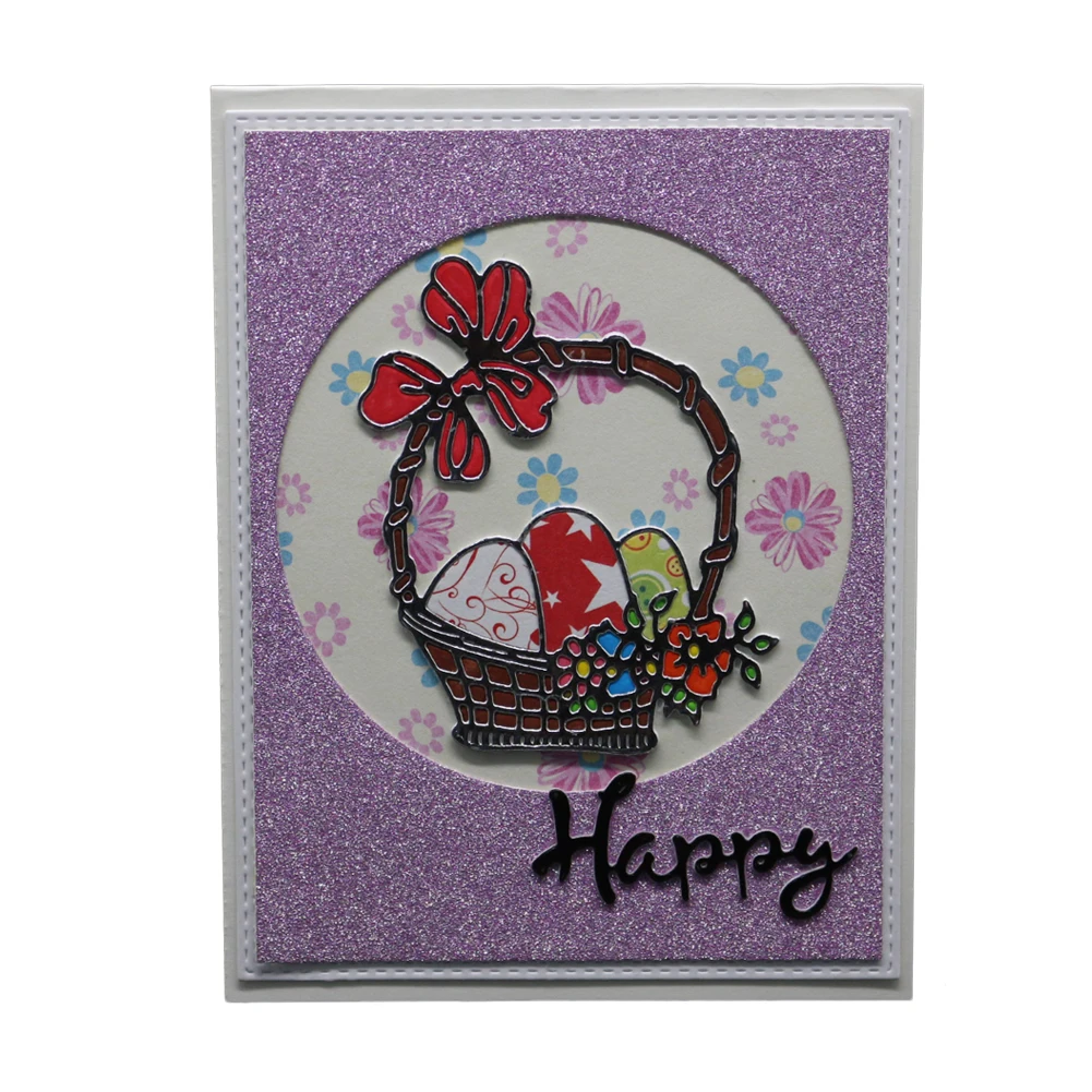 Цветочная корзина металлические штампы трафареты для рукоделия скрапбукинг