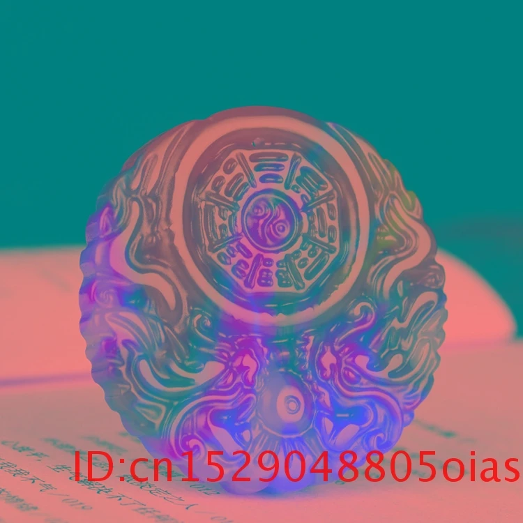 Ожерелье с подвеской в виде дракона из нефрита и природного цвета ювелирные