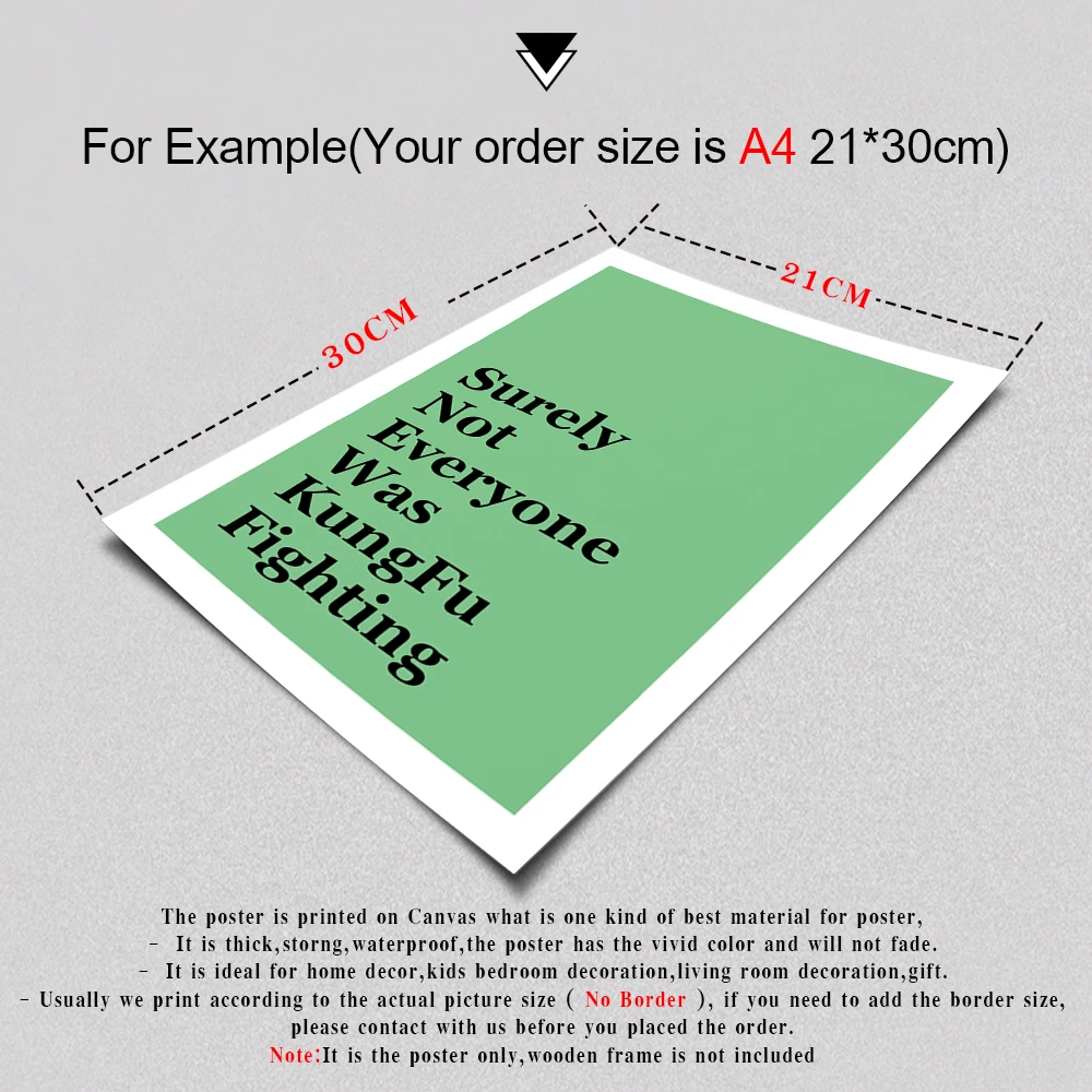 

Surely Not Everyone Wants Kung Fu Fighting Poster Print Fun Wall Decor Art Print Living Room Home Wall Decor