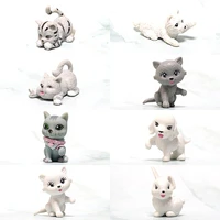 childrens toys cats dogs kittens cute mini animal action figure model ornaments scene props