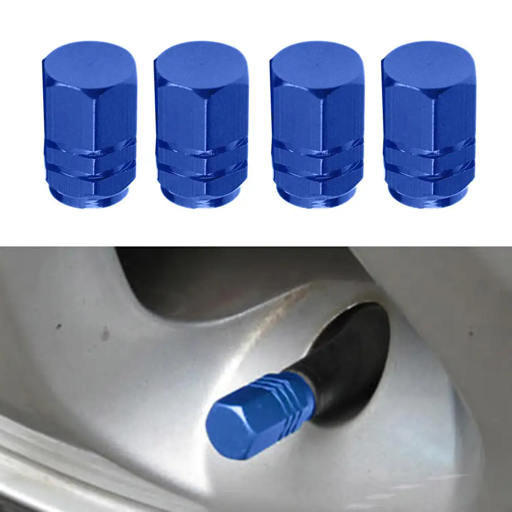 

4Pcs Car Tire Valve Stem Caps Theftproof Tyre Air Caps Airtight Cover Accessory