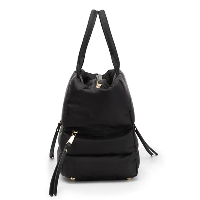 Женская сумка тоут на одно плечо Хлопковая с принтом перьев роскошная 2019|Сумки